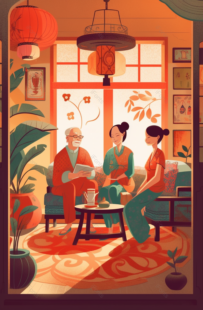 甜蜜幸福的一家人扁平化插画,插画/手绘图,插画/手绘图库,插画/手绘图下载,插画/手绘